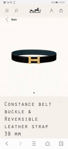 特 Hermes.爱马仕 官网同步 宽度38Mm 原版荔枝搭带身搭配原版精品钢扣，男装的经典搭配，可双面使用完美配饰！