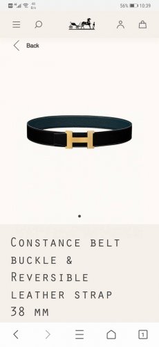 特 Hermes.爱马仕 官网同步 宽度38Mm 原版荔枝搭带身搭配原版精品钢扣，男装的经典搭配，可双面使用完美配饰！