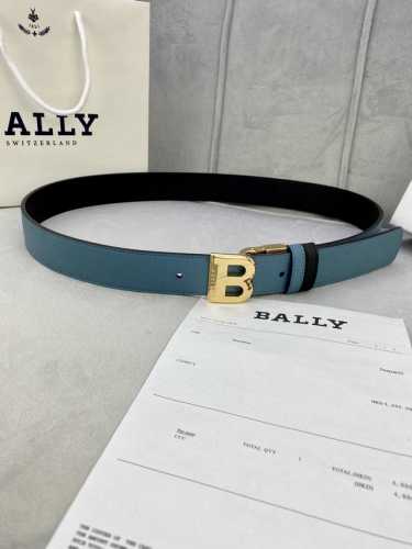 3.5Cm Bally 巴利 平纹 内衬头层小牛皮 ：配有金 银 字母扣头该皮带可调节，且能根据需要剪裁质量保证达到修身效果