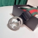 Gucci 4Cm经典红蓝织带官网潮流款,原版加厚纯棉织带 。头尾拼接头层小牛皮 ，内衬头层变色磨砂底。