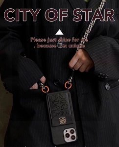 罗意威斜挎手机壳卡包壳 斜挎绳子可拆卸 Logo五金是金色的 型号：为了不出现报错型号，请打开本机查看手机设置显示的型号 Iphone17系列更新 Iphone