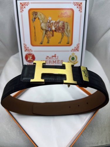 品牌．爱玛仕 冲孔挂扣秘原单高端品质专柜官网同步宽度3.8冲孔精美扣头意大利进口原版席纹纹理消晰真实感超强打造全新的视觉3D郊果高档客户入手送礼自用佳品 长度1