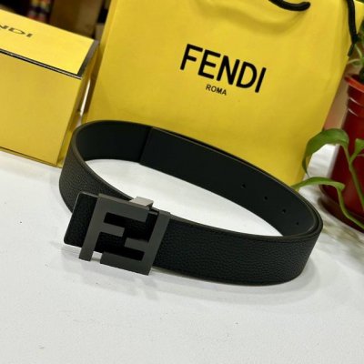 Fendl 芬迪 宽38Mm双面原版小牛皮 搭配单钌钯电镀扣 完美的手感.油边 出众的设计.风格 高贵奢华 时尚大方 高清实拍 货真价实 品质保证 双面用