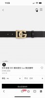 特P190 Dg。 宽3.5Cm Dolce&Gabbana 新款 鞍皮腰带，简约配饰，缀以个性化钌色电镀金属 Dg 徽标搭扣