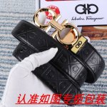品名：菲拉格木原单 材料：百分百头层牛皮，保证真皮。24K纯钢扣双面可用专柜同等质量， 送人自用首选 包装： 请认准如图专柜包装，赠送打孔器，银联发票，宽度3.