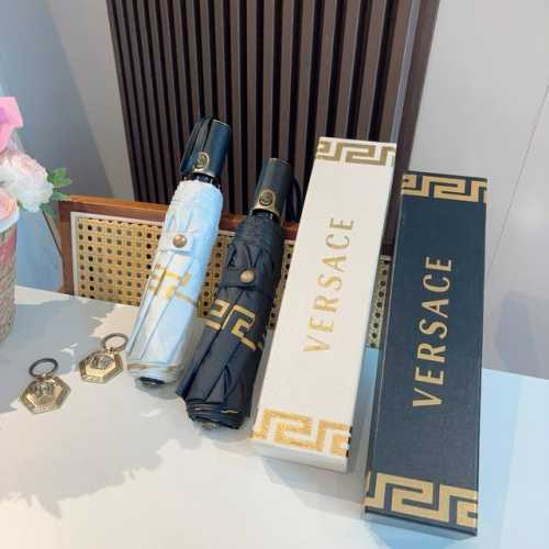范思哲 Versace 新款 三折自动折叠晴雨伞 年度最新火爆单品 原单代工级品质 第一代210T碰击布防嗮拒水技术 阻隔99%直射伞面的紫外线 杜绝夏季晒伤