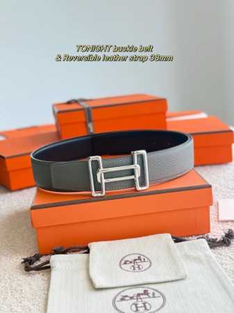 Tonight 精品五金 搭配进口 積雨雲灰 Togo皮 宽度38Mm 以其精湛工艺高品质材料和经典设计备受推崇 是男士腰带顶级选择 简约大气 适合商务和休闲场 - 点击图像关闭