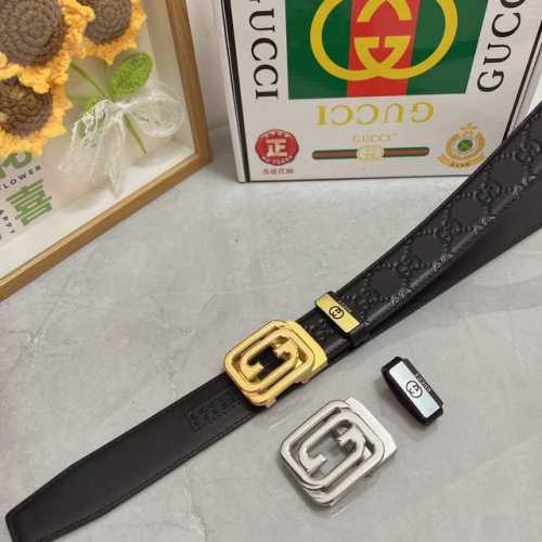 品名：古奇.Gu...Ci 自动带 材质：原单牛皮腰带 专柜原单品质、做工精细，时尚大牌，送人自用首选 包装： 请认准如图专柜包装赠送打孔器手提袋专柜礼盒宽度