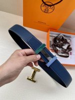特P200 Hermè 爱马仕 双面原版 原单品质 进口头层牛皮寸半38Mm 配H金/银珐琅
