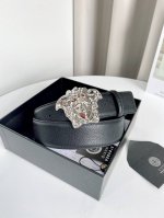 配全套包装礼盒 男款腰带皮带 Versace 原单腰带，进口原版头层牛皮，搭配经典美人头真空电镀五金，宽度3.8Cm