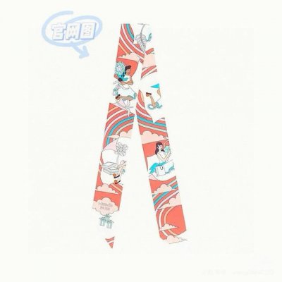 穿荷葉裙的女孩 爱马仕Hermes“ Carres Volants” Twilly小丝巾 Twilly小丝巾 100%桑蚕丝 这款小巧的真丝配饰佩戴方式千变万化
