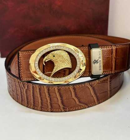 皮带: Stefen Rcici.史特芬.尼茨镶钻 腰带: 顶级原单复刻.私人订制高端特供版 等级: 进口原厂头层鳄鱼皮纹路-24K纯钢材质.镶钻石真空电镀工艺 - 点击图像关闭