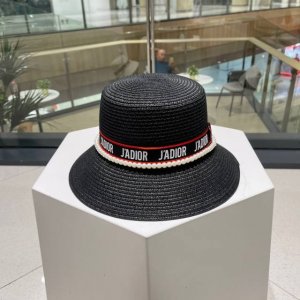 Dior迪奥新款草帽 名媛风礼帽 头围59Cm