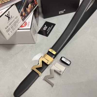 品名：万宝龙 Montblanc 原单 材质：原单牛皮腰带 百分百头层牛皮腰带保证真皮，24K纯钢扣，专柜原单品质、做工精细，时尚大牌，送人自用首选 包装： 请