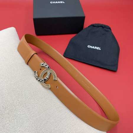 chanel 24c 链条 水钻 字母logo铜扣 小牛皮腰带 双面头层牛皮 3.0cm 独家！ - 点击图像关闭