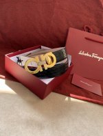 Salvatore、 Ferragamo 基础经典男款3.5Cm 官网有售 专柜同步最新原版定制扣头 两面头层牛皮 顶级 原单扣150