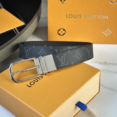原版包装 L0Uis Vuitt0N 今季新品 驴家男士原單腰帶 寬度35毫米 定制帆布内衬进口头层小牛皮 搭配全新开模针扣 经久耐用 百搭款