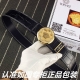 品名：范思哲.Ver Sace鳄鱼纹 型号：认准如图专柜包装，赠送打孔器 材料：百分百头层牛皮，保证真皮。美人头钢扣，镶钻工艺鳄鱼纹路专柜同等质量， 送人自用首