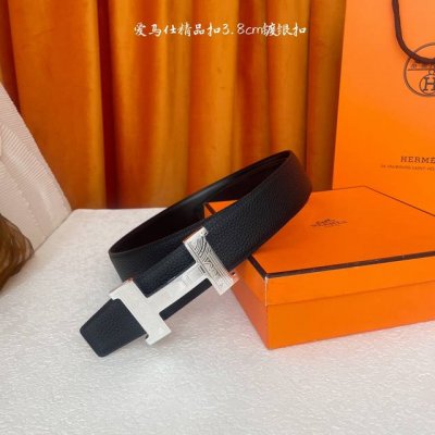 特 爱马仕 3.8Mm 男款 双面原厂原版皮 双面使用 精品原厂扣头 专柜同款 休闲时尚百搭