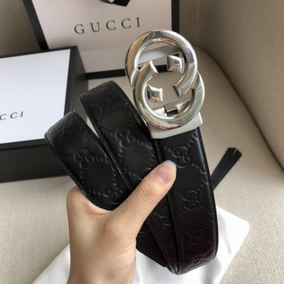 Gucci.古驰 全套包装 男士自动腰带- 宽度35Mm 精品钢扣 精工打造 质感好 可以裁剪