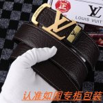 男士腰带：Lv 路易斯登 原单 男士皮带：百分百头层牛皮，保证真皮。24K纯钢扣双面可用专柜同等质量， 送人自用首选 包装： 请认准如图专柜包装，赠送打孔器，银