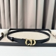 Dior 24早春新款 C D搭扣黄铜腰带扣，小牛皮腰带 经典永存 2.0Cm