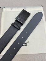 p210 Montblanc万宝龙 。宽3.5Cm 进口双面头层牛皮 精品针式扣头 自由裁剪商务休闲皮带 。