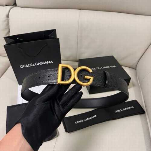 dg，宽4.0Cm Dolce&Gabbana 新款男士鸵鸟纹腰带，搭配全新镀钌 Dg 交叉造型徽标搭扣
