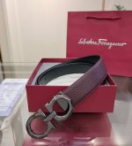 Ferragamo 菲拉格慕 双面进口牛皮，搭配精品铜扣，自行选择搭配，真材实料有质感，时尚经典不失风范 ，长短可自行裁剪