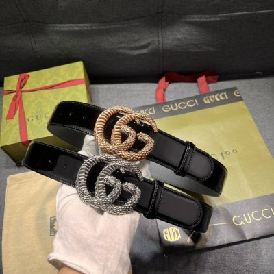 古奇 宽4.0Cm Gucci 新款 同步更新，进口原厂漆皮 头层牛皮，最新设计，专柜新款 使得整体更加时尚百搭款式，