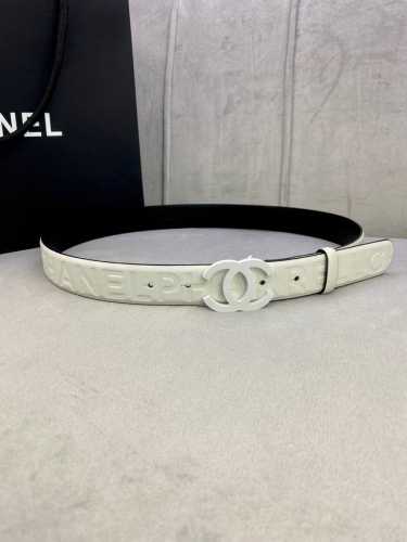 特 宽度3.0cm Chanel 香奈儿 进口柔软小牛皮支持NFC芯片官方网站链接扫码验证、哑色精品钢扣。