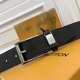 Lv男款3.5Cm 针扣 帅气的造型散发出优雅的气息采用柔软的monogram帆布材质制作而成升级版更是无人能及品质毋庸置疑