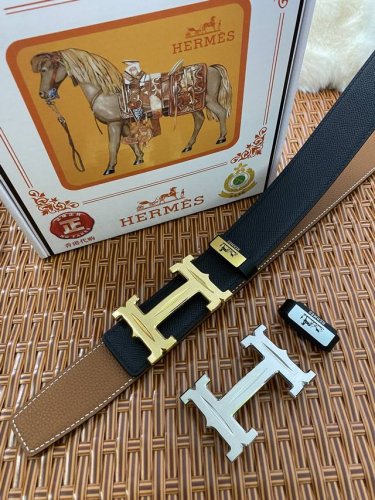 品名：爱马仕.Hermès 原单 材质：原单牛皮腰带 百分百头层牛皮腰带保证真皮，24K纯钢扣，专柜原单品质、做工精细，时尚大牌，送人自用首选 包装： 请认准如