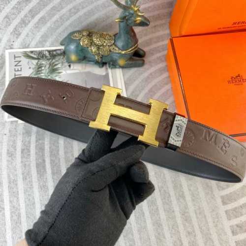 爱马仕 特种皮腰带系列 ，原厂五金精品不锈钢扣，手感柔软舒适 宽3.8Cm。