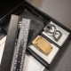Dg宽3.5Cm Dolce&Gabbana 新款 搭配双扣头，轮换用，时尚商务同时兼顾，搭配可双面使用腰带，五金采用钌电镀 Dg 交叉造型徽标搭扣