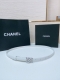 Chanel Cc 树脂白 与 链齿牙金 与银 Logo扣. 进口胎牛皮腰带 1.5Cm精品 精致 典雅