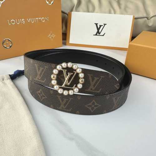 原版包裝 L0Uis Vuitt0N 今季新品 原單腰帶 寬度35毫米 經典防水帆布面料進口小荔枝紋做底 搭配圆形镶嵌珍珠装饰扣五金 可雙面使用佩戴