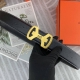 Hermes爱马仕 男士双面皮腰带38Mm 双面进口花纹皮压制。可双面使用 专柜走线 搭配新款扣