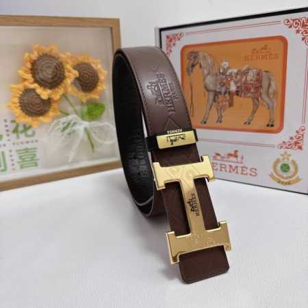 品名：爱马仕.HermèS 原单 材质：原单牛皮腰带 百分百头层牛皮腰带保证真皮，24K纯钢扣，专柜原单品质、做工精细，时尚大牌，送人自用首选 包装： 请认准如 - 点击图像关闭