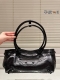 顶级原单 头层牛皮 Balenciaga巴黎世家｜East-West 巴黎铆钉包上新啦！甜酷通勤感拉满 最近背了这款黑色中号机车包 铆钉设计很有辨识度 日常通勤