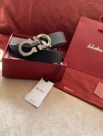 Salvatore、 Ferragamo 基础经典男款3.5Cm 官网有售 专柜同步最新原版定制扣头 两面头层牛皮 顶级 原单扣150