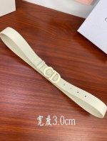 特 P160 宽度3.0Cm Dior 迪奧 爆款平面無線帶身 Saddle土黄色牛皮革皮带。烤漆金属“Cd”标志 採用進口雙面頭層牛皮