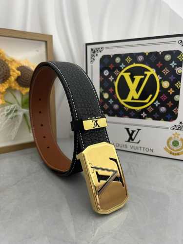 品名：Lv..路易..威登原单 材质：原单牛皮腰带 百分百头层牛皮腰带保证真皮，24K纯钢扣，专柜原单品质、做工精细，时尚大牌，送人自用首选 包装： 请认准如图