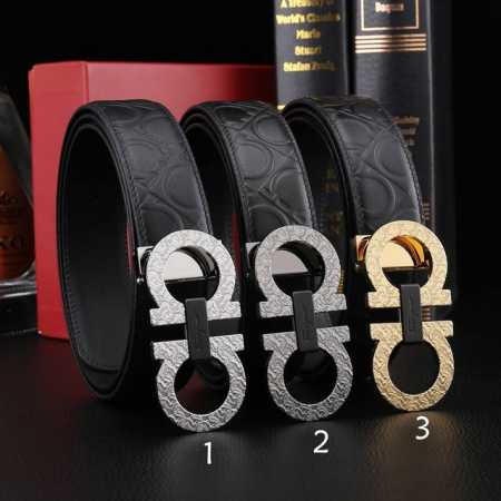 特 菲拉格慕秘原单高端品质专柜官网同步支持nfc感应宽度3.5Cm精美扣头意大利双面进口头层牛皮原版花纹纹理消晰真实感超强打造全新的视觉3D郊果高档客户入手送礼 - 点击图像关闭