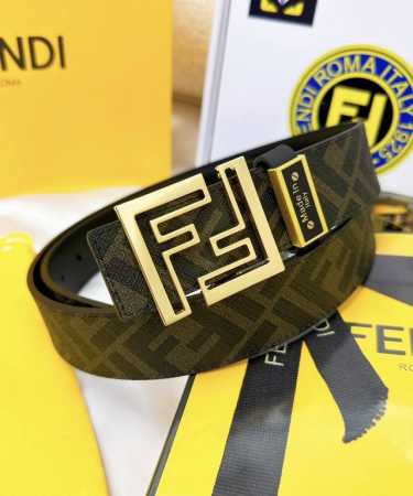 皮带：Fendi.芬迪..顶级原单复刻. 腰带：百分百头层牛皮，保证真皮。双层ff镂空雕刻工艺设计24K纯钢扣材质，永不掉色进口小牛皮正反双面使用商场专柜同等质 - 点击图像关闭