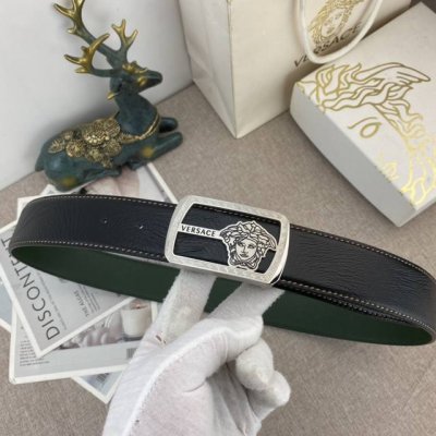 范思哲 特种皮腰带系列 ，原厂五金精品不锈钢扣，手感柔软舒适 宽3.8Cm。