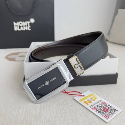 品名：万宝龙.Montblanc原单 腰带 皮带 型号：挂扣，新款原版经典精品双色挂扣，实物拍摄，原版头层牛皮 材料：百分百头层牛皮，保证真皮。双面可用专柜同等