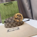特 Gucci古琦 男士 宽度4.0Cm 简单大方 精品五金 佩戴效果非常不错 送礼自用最佳推荐