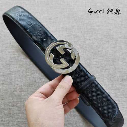 特 纯原 Gucci 经典花纹 双面进口头层皮搭配钢扣 4.0 尺码80-110欧