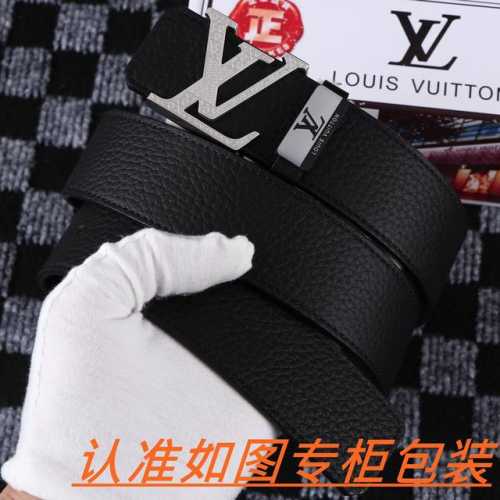 品名：Lv..路易..威登原单 材料：百分百头层牛皮，保证真皮。24K纯钢扣双面可用专柜同等质量， 送人自用首选 包装： 请认准如图专柜包装，赠送打孔器，银联发